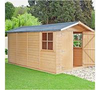 Jersey 12' 9" x 6' 8" Apex Shed - Premium Dip Treated Shiplap