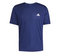 adidas Men's Workout Essentials Base 3-Stripes T-Shirt, Dark Blue/White, 3XL