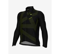 Jersey Alé PRAGMA Direction long sleeve dark green yellow - L