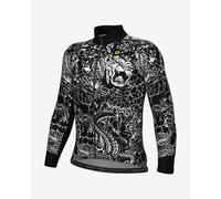 Jersey Alé PRAGMA Safari long sleeve intense white black - S
