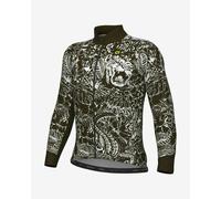 Jersey Alé PRAGMA Safari long sleeve white pure green - M