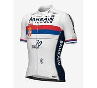Jersey Bahrain-Victorious Serbian Champion PR-System 2024 short sleeve white - S