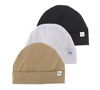 Jersey Beanie Hat for Newborn Baby Boys Girls Silky Satin Lined Hats Bonnet Toddler Infant Little Kids Beanies Caps, 202 Bundle 3pcs B, 0-6 Months