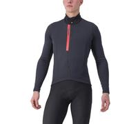 Castelli Entrata Thermal Mens Cycling Jersey Black Long Sleeve Reflective Top