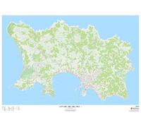 Jersey - Channel Islands - 47" x 33.25" Paper Wall Map
