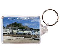 Jersey - Channel Islands - Double Sided Large Keyring Gift/Present/Souvenir BBSK1177