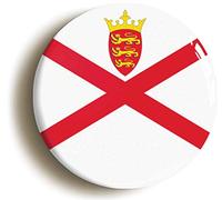 Jersey Channel Islands Flag Button Badge (1inch / 25mm diameter)