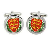 Jersey, Channel Islands Round Cufflinks in Box