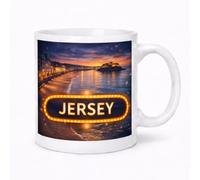 Jersey Channel Islands Scenic Coastal Travel Ceramic Gift Mug