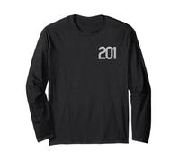 Jersey City New Jersey 201 Area Code Local Patriot American Long Sleeve T-Shirt