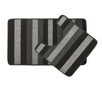 Jersey - Contrast Stripe 2pc Bath set in Grey - TJ Hughes