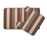 Jersey - Contrast Stripe 2pc Bath set in Taupe - TJ Hughes