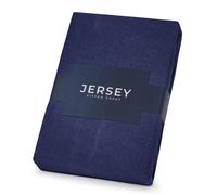 (Jersey Cotton King Fitted Sheet 30cm, Navy Bed Sheet) Jersey Cotton Fitted Bed Sheets Extra Deep 30cm UK