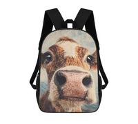 Jersey Cow Big Nose 17 Inches Large Backpack Work Travel Laptop Bag Casual Daypack