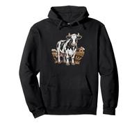 Jersey Cow Dairy Farmer Who Loves Brown Cows Cream Cattle Pullover Hoodie