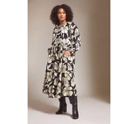 Jersey Crepe Dress Evans Black 22-24
