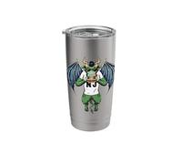 Jersey Devil eats Taylor ham New Jersey State Swamp Thing NJ Stainless Steel Insulated Tumbler