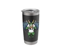 Jersey Devil eats Taylor ham New Jersey State Swamp Thing NJ Stainless Steel Insulated Tumbler