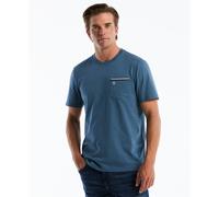 Jersey Earl Tape Tipped Pocket Tee In Copen Blue