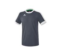 Erima Men's Retro Star T-Shirt, Mens, Shorts, 3132128, Slate Grey/White, L