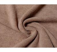 Jersey Fine Sherpa Fleece Fur Fabric Material Camel, 1/4Mtr - 75cm x 50cm