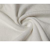 Jersey Fine Sherpa Fleece Fur Fabric Material Ecru, 1Mtr - 150cm x 100cm