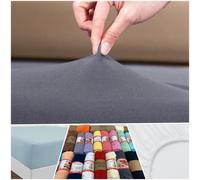 Jersey Fitted Sheet premium quality 100% Cotton Bed Sheet soft Non-Iron Wrinkle resistant (Black, Small Double 120x200 cm)