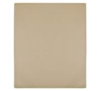 Jersey Fitted Sheet Taupe 90x200 cm 100% Cotton Soft Breathable Easy Care Eco