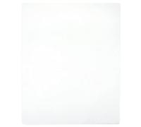 Jersey Fitted Sheet White 140 x 200 cm 100% Cotton with Elastic Band for Mattress, Wrinkle-Free and Breathable, Ideal for Bedroom, Guest Room and Waterbed Comfort
