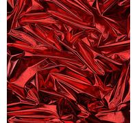 Jersey Foil Craft Metallic Look Dressmaking Fabric Stretchy 147cm Wide Per Metre (Crimson)