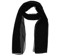 Jersey Hijab Head Scarf for Women head scarves for Women Fashion Premium Soft Scarf Head-Wrap Turban Soft Touch Stretchy Durable Long Scarf Wrap Scarves (Black)