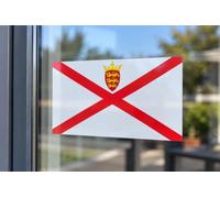 Jersey Island Emblem Stickers, 127mm x 75mm, Pack of 2