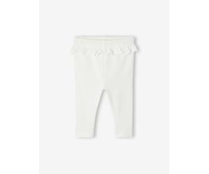 Jersey Knit Leggings for Newborn Girls ecru