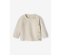 Jersey Knit Top, Opens at the Front, for Babies marl beige