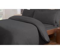 Smart Living Jersey Melange Polycotton Luxury Fitted Bedsheet Or Pillowcase Pair In White White