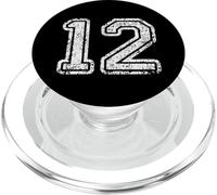 Jersey Number 12 Twelve T-shirt Football Number Sport Gift PopSockets PopGrip for MagSafe