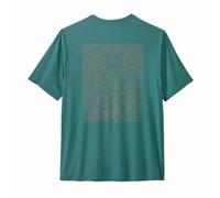 Patagonia - Breathable T-Shirt - M's Cap Cool Daily Graphic Shirt Strataspire: Wetland Blue X-Dye for Men - Size S Blue S