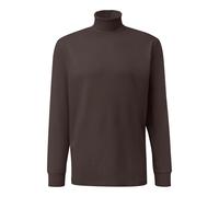Jersey Roll Neck T-Shirt with Ribbed Cuffs s.Oliver Marron 2XL