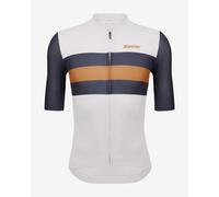 Jersey Santini ECO Sl engal short sleeve white blue - Sl ut - XXL
