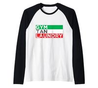 Jersey Shore GTL Gym Tan Laundry New Jersey NJ Seaside Raglan Baseball Tee