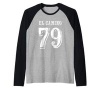 Jersey Style El Camino The Road 79 Seventy-Nine Raglan Baseball Tee