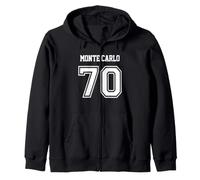 Jersey Style Monte Carlo 70 Monaco French Riviera Zip Hoodie