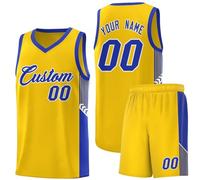Jerseys Kit V Neck Basketballjersey Outdoor Custom Team/name/number Personalized Unisex Practice Suit Sport Basketballs Uniform Casual Active Suits Shirts and Shorts Sets A32 Yellow