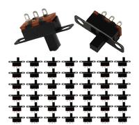 Jersvimc 100Pcs 5mm Micro Switches Mini Silde Switch - 1p2t 2 Position, SPDT Switch High Knob Vertical Toggle Switches for Breadboard(SS12F15)