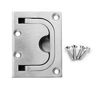 Jersvimc 1Pcs Marine Boat Ring Hatch Pull Handle, Flush Mount Cabinet Pulls Recessed Trap Door Handle 316 Stainless Steel Hidden Furniture Pull for Deck Drawer(Big Size)