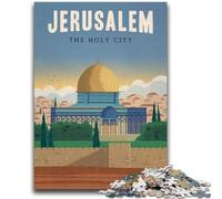 Jerusalem Adult Jigsaw Puzzles 1000 Pieces, Staycation Kill Time Birthday Present, Gifts, Wall Art for 14+ 1000pcs(50x75cm)