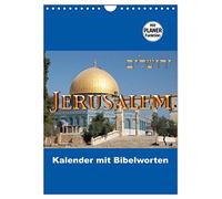 Jerusalem Calendar with Bible words and planner! UK-Version (Wall Calendar 2026 DIN A4 Portrait), CALVENDO 12 Month Wall Calendar