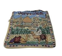 Jerusalem Camel Handmade Hand-bag Hand Bag Zipper Cloth Beautiful Holy Land by Bethlehem Gifts TM