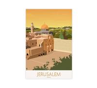 Jerusalem Canvas Poster Wall Art Decor Print Picture Paintings for Living Room Bedroom Decoration 08x12inch(20x30cm)
