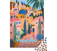 Jerusalem Cityscape 1000-Piece Jigsaw Puzzle for Adults, 70x50cm/1000pcs, Relaxing Indoor Activity, Evening Leisure And Time at Home